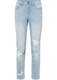 Mom jeans con strappi in cotone biologico, RAINBOW