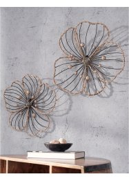 Decorazione da parete a forma di fiori (set 2 pezzi), bpc living bonprix collection