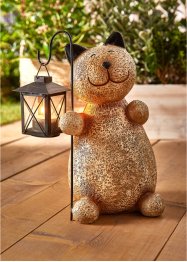 Statua da giardino gatto con lanterna, bpc living bonprix collection