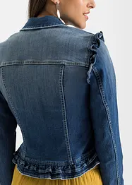 Giacca di jeans con volant, bonprix