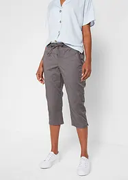 Pantaloni capri con laccetto da annodare, bonprix