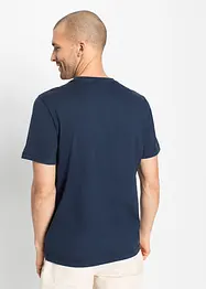 Maglia serafino a maniche corte in cotone biologico (pacco da 3), bonprix