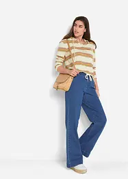 Jeans elasticizzati, wide leg, bonprix