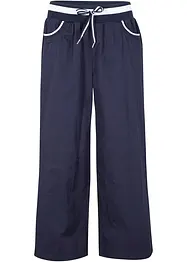 Pantaloni culotte in popeline di cotone con cinta comoda, bonprix