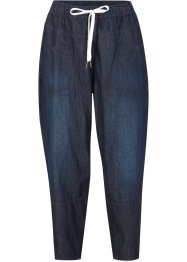 Jeans cropped a palloncino con tasche grandi e cinta comoda, bpc bonprix collection