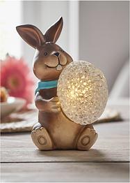 Statuetta decorativa LED coniglio con uovo, bpc living bonprix collection