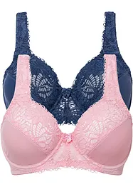 Reggiseno minimizer con ferretto (pacco da 2), bonprix