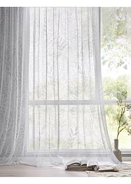 Tenda bianca jacquard con fantasia di foglie, bpc living bonprix collection