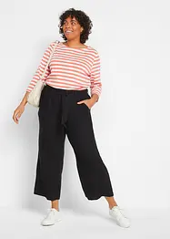 Pantaloni culotte in misto lino, bonprix