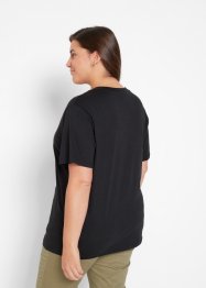 Le donne di base manica lunga scollo a V Semplice Donna Stretch Taglie Forti Top T Shirt UK8-26 