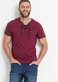 T-shirt con stringatura in cotone biologico, bonprix