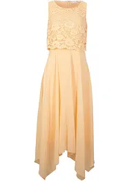 Abito in chiffon con pizzo, bonprix