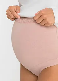 Slip prémaman a vita alta con cotone biologico (pacco da 2), bonprix