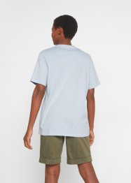 T-shirt lunga con scollo a V (pacco da 5), bpc bonprix collection