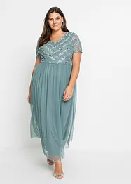 Abito lungo con ricami e paillettes, bonprix