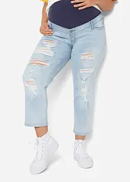 Jeans prémaman cropped strappati, bonprix