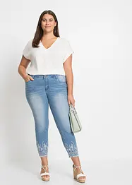 Jeans skinny con ricami, bonprix