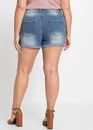 Shorts di jeans, a vita media, bonprix