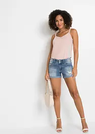 Shorts di jeans, a vita media, bonprix