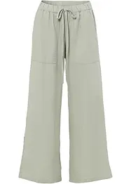 Pantaloni larghi in misto lino, bonprix