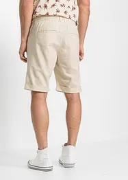 Bermuda con elastico in vita in misto lino, regular fit, bonprix