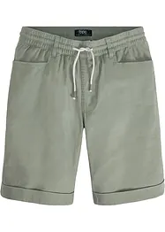 Bermuda con elastico in vita in misto lino, regular fit, bonprix