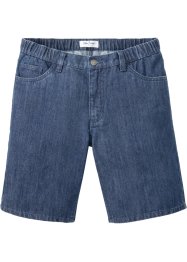 Bermuda in jeans con elastico in vita e taglio comfort regular fit, John Baner JEANSWEAR