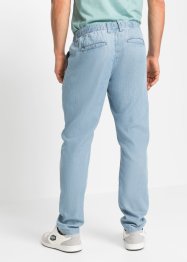 Jeans con elastico in vita con TENCEL™ e lino loose fit tapered, John Baner JEANSWEAR