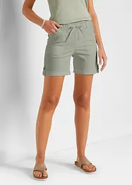 Bermuda in cotone con elastico in vita, bonprix