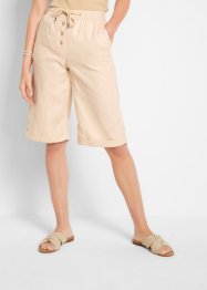 Shorts in misto lino con elastico in vita, bpc bonprix collection