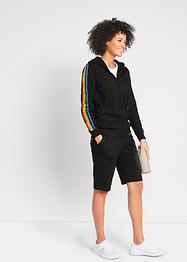 Felpa con zip e cappuccio Pride con poliestere riciclato, bpc bonprix collection