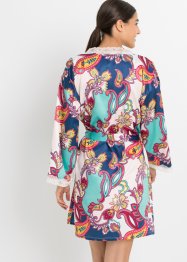 Kimono di satin in fantasia paisley, BODYFLIRT