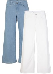 Jeans capri elasticizzati comfort (pacco da 2), bonprix