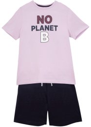 T-shirt e bermuda in cotone biologico (set 2 pezzi), bpc bonprix collection