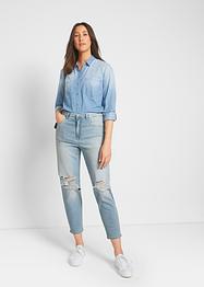 Mom jeans in cotone biologico, John Baner JEANSWEAR