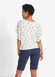 Blusa in georgette a maniche corte, bonprix