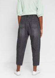 Jeans cropped a palloncino con tasche grandi e cinta comoda, bpc bonprix collection