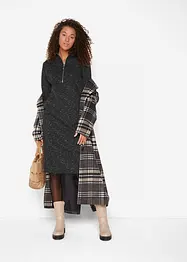 Abito in felpa con mezza zip, bonprix