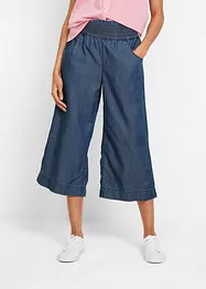 Pantaloni culotte larghi con cinta comoda in Lyocell, bonprix