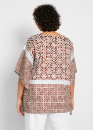 Blusa oversize stile caftano in cotone, bpc bonprix collection