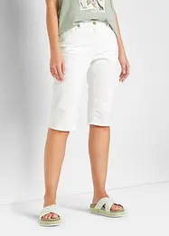 Bermuda in jeans elasticizzati con fondo arrotolato, bonprix