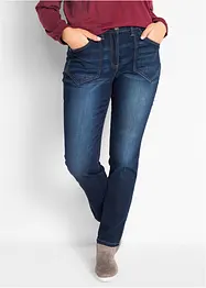 Jeans straight elasticizzati, vita alta, bonprix