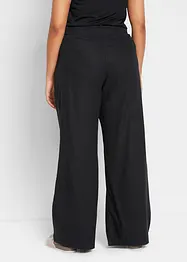 Pantaloni a palazzo in misto lino e viscosa leggero, bonprix