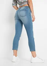 Jeans cropped strappati skinny, bonprix