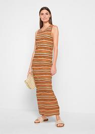 Abito lungo con spacco e viscosa sostenibile, bpc bonprix collection