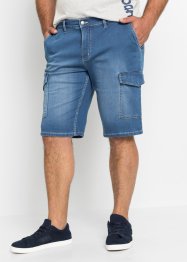 Bermuda cargo di jeans in felpa, regular fit (pacco da 2), John Baner JEANSWEAR