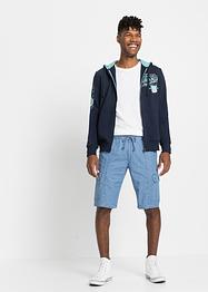 Bermuda cargo in jeans con elastico in vita, loose fit (pacco da 2), John Baner JEANSWEAR