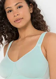 Reggiseno t-shirt senza ferretto con cotone (pacco da 2), bonprix