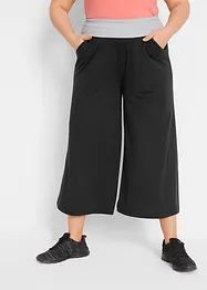 Pantaloni culotte in maglina al polpaccio, bonprix