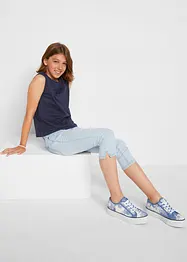 Jeans capri, vita media, bonprix